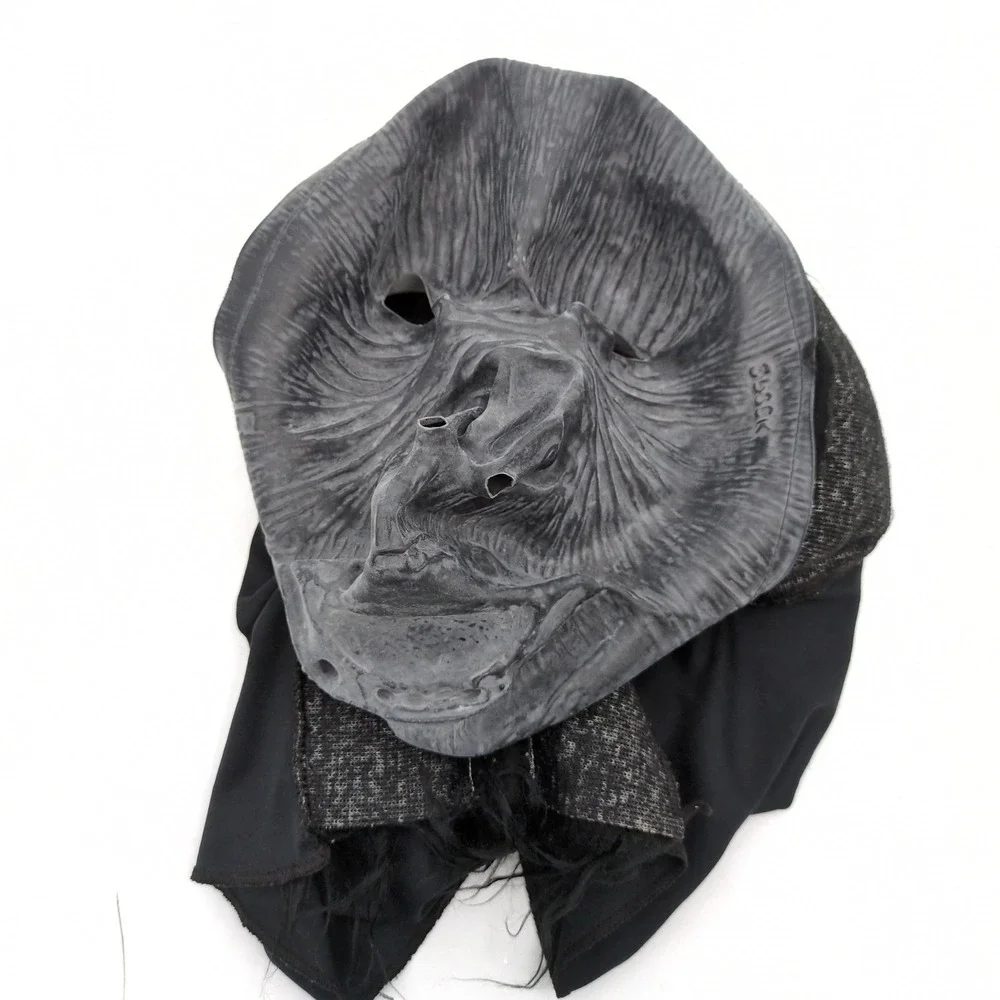 Spook VTG Gorilla Mask Costume Halloween Adult Rubber Fur Ape Scary Prank Horror